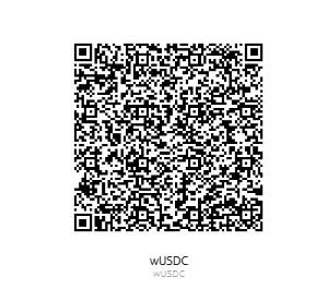 QR code, wUSDC